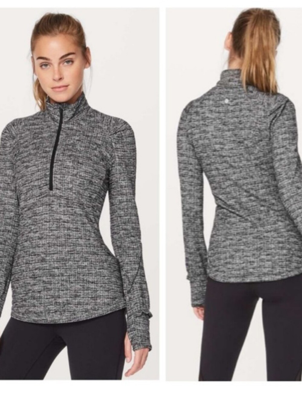 LULULEMON Run Briskly 1/2 Zip Top, Size 8